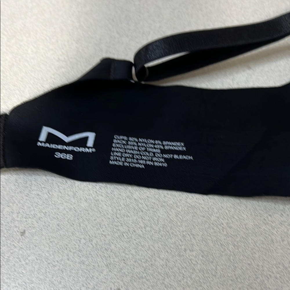 Maidenform Classic Black Bra Strap